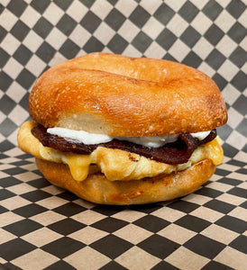 Bacon Egg and Cheese Bagel Sando
